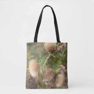 Bolsa Tote Botánica de Cardo Silvestre Rústico