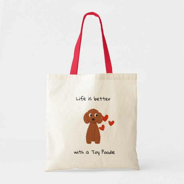 bolsa tote Caniche Toy (Frente)