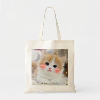 Bolsa Tote Cara Sonrojada Gatito Kawaii Adorable