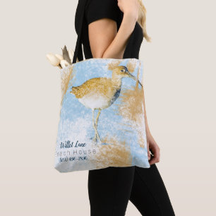 Bolsa Tote Casa de Vacaciones Willet Shorebird