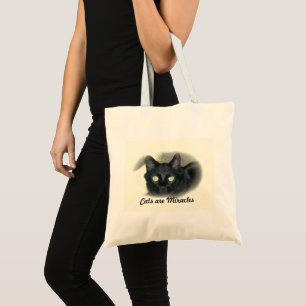 Bolsa Tote - Cat in Oval Frame