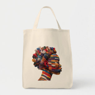 Bolsa Tote Celebrando el Arte Colorido del Quiltin
