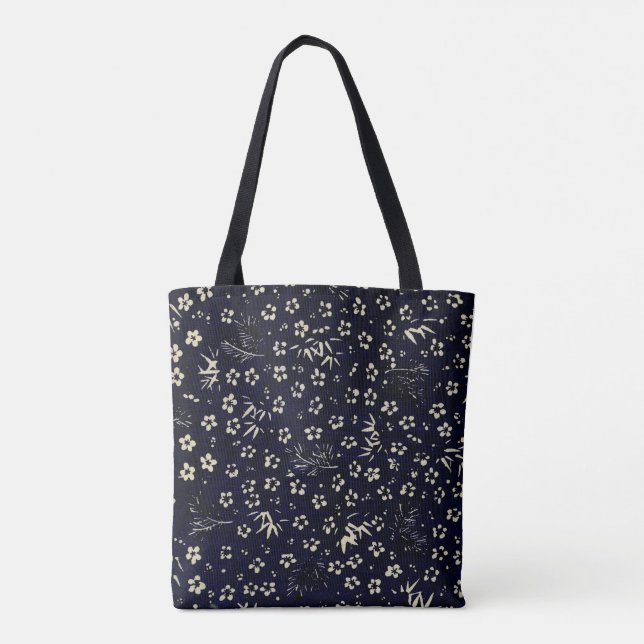 Bolsa Tote Chiyogami Japonesa | Bambú de la Era Ta (Reverso)