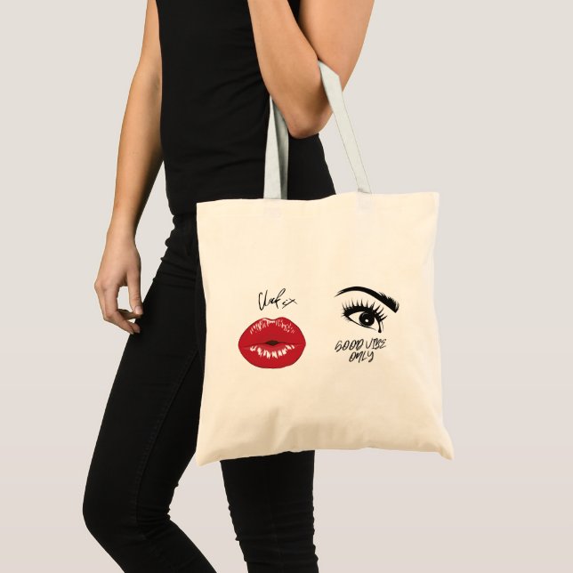 Bolsa tote Clock It & Good Vibes Chic (Anverso (producto))