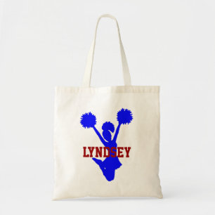 Bolsa Tote con animador rojo, blanco y azul