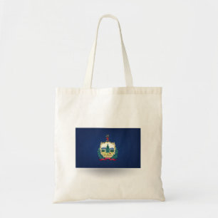 Bolsa Tote con bandera del estado de Vermont