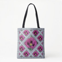 Bolsa Tote con cachorros morados