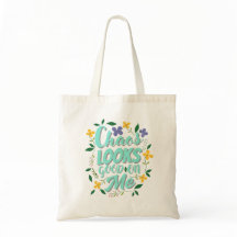 Bolsa tote con cita estética