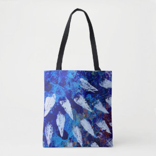 Bolsa Tote con Diseño de Estallido Celeste