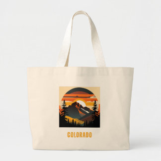 Bolsa Tote con Diseño de Montañas de Colorado