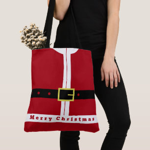 Bolsa Tote con Diseño de Papá Noel