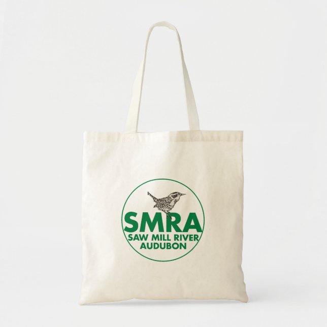 Bolsa Tote con el logo de Saw Mill River Audubon (Frente)