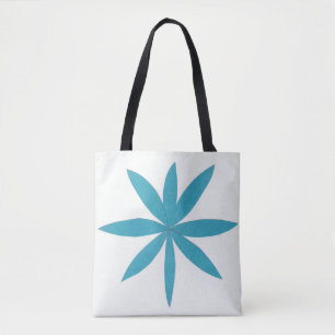 Bolsa Tote con estrella turquesa