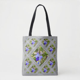 Bolsa Tote con flores de mariposa azul de Bush