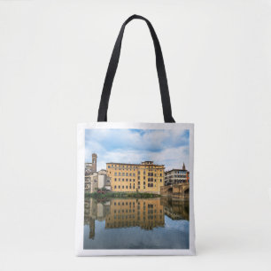 Bolsa Tote con Fotos del Río Arno en Florencia