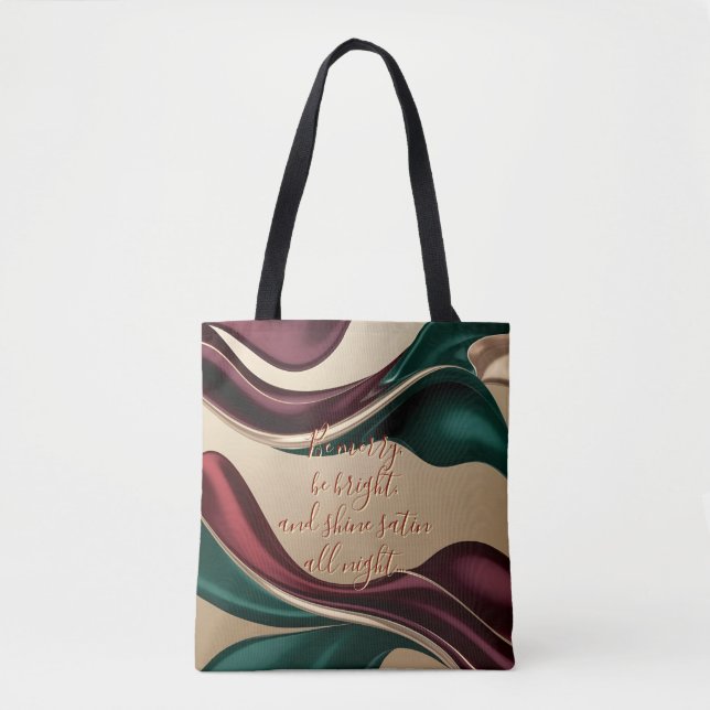 Bolsa tote con gráfico abstracto elegante (Anverso)