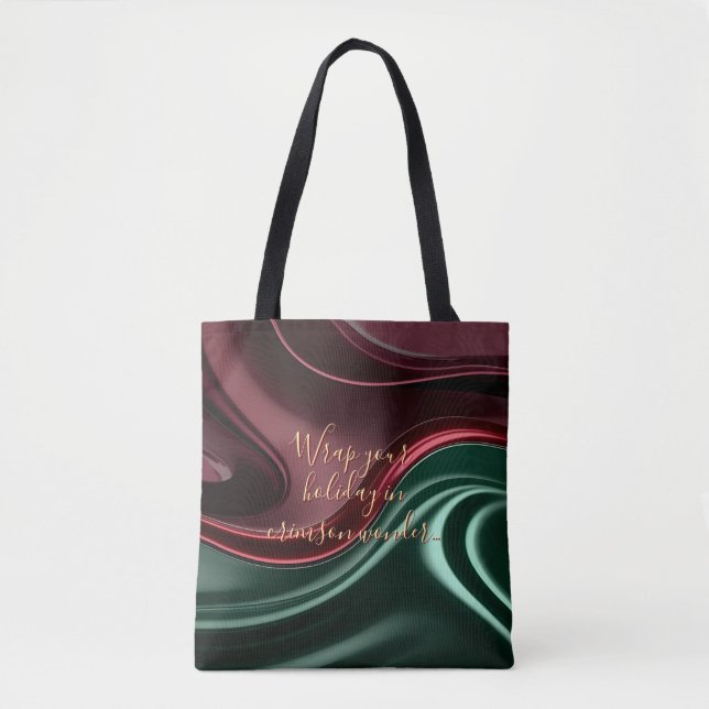 Bolsa tote con gráfico abstracto elegante (Anverso)