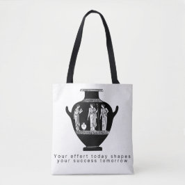 Bolsa Tote con Ilustración de Jarrón Griego Clásic