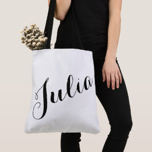 bolsa tote con nombre personalizado