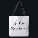Bolsa tote con nombre personalizado<br><div class="desc">Bolsa tote con nombre personalizado para dama de honor</div>