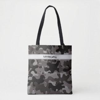 Bolsa Tote con nombre personalizado con patrón de 