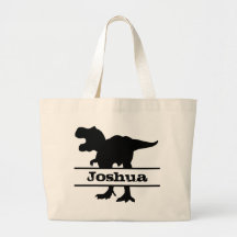 Bolsos Dinosaurio Blanco Y Negro | Zazzle.es