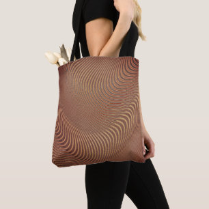 Bolsa Tote con Olas Marrones
