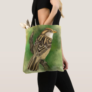 Bolsa Tote con Pájaro Lindo