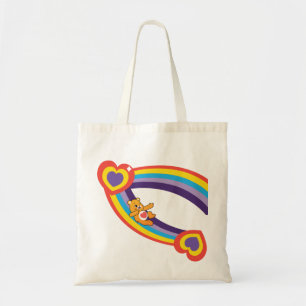 Bolsa Tote Con Patrón De Oso Travieso Y Arcoíris