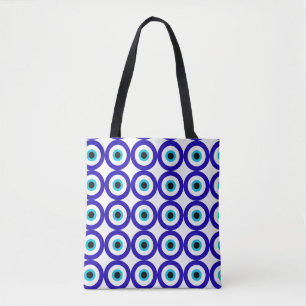 Bolsa tote con patrón de protección del ojo malign