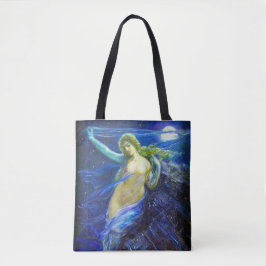 Bolsa Tote con pintura de aceite de época