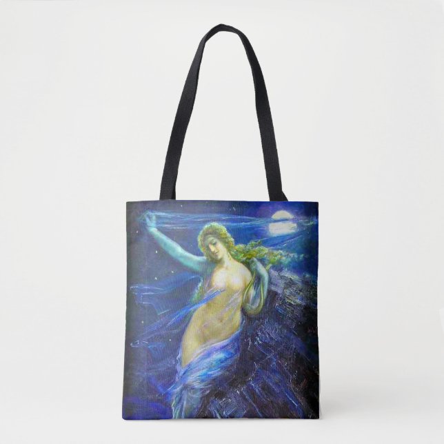 Bolsa Tote con pintura de aceite de época (Anverso)