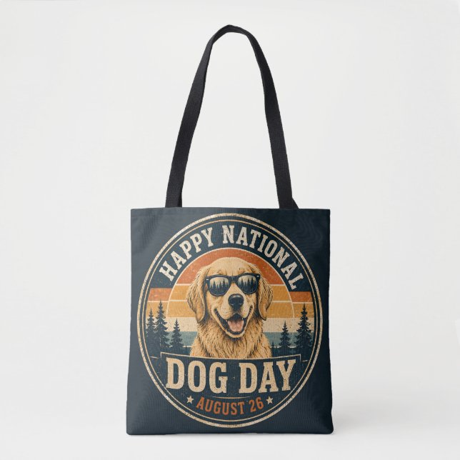 Bolsa Tote Crew de Campo de Día Nacional del Perro (Anverso)