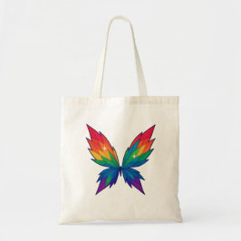 Bolsa Tote de Alas de Mariposa Arcoíris