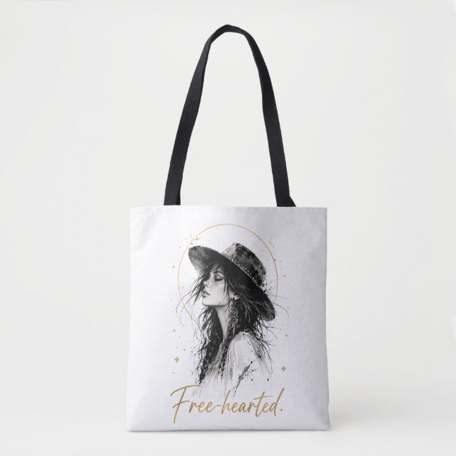 Bolsa tote de algodón boho edición especial 'Freeh (Anverso)
