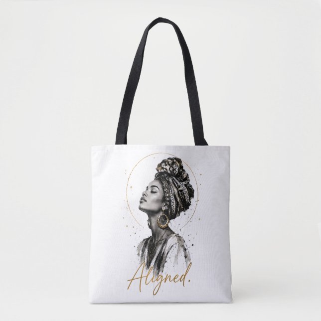 Bolsa tote de algodón edición especial Aligned. (Anverso)
