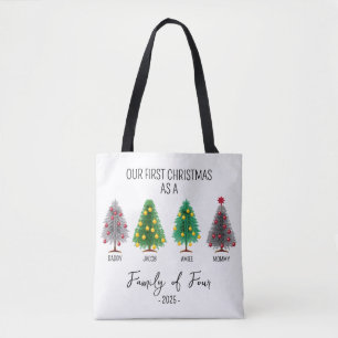 Bolsa Tote de árbol de familia de Navidades person