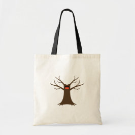 Bolsa Tote de árbol espeluznante que usa máscara f
