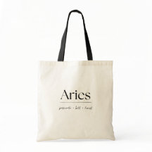 Bolsa tote de Aries Zodíaco