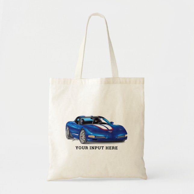 BOLSA TOTE DE ARTE DE AUTO COLECCIONABLE ZEEOSIX (Frente)