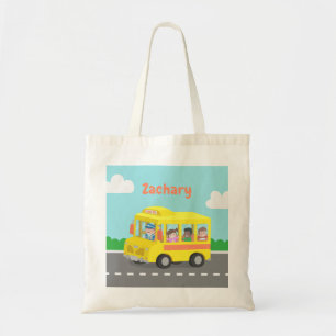 Bolsa Tote de Autobús Escolar Amarillo y Niños Fel