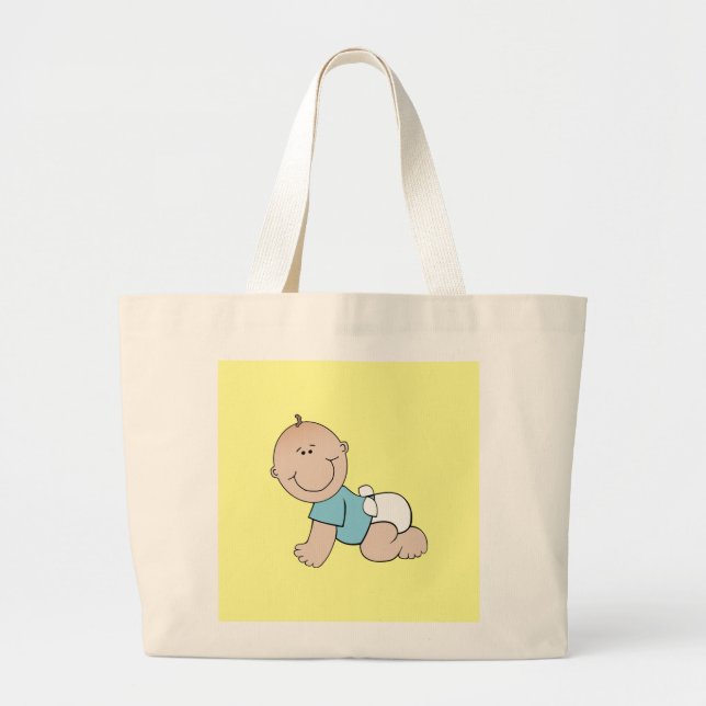 Bolsa tote de bebé niño gateando (Frente)