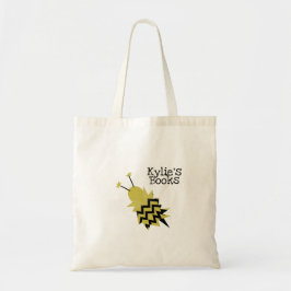 Bolsa tote de biblioteca difusa para niños abeja