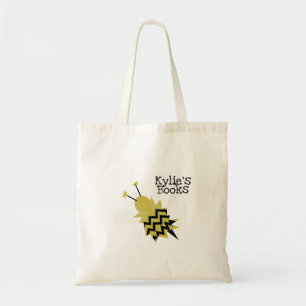 Bolsa tote de biblioteca difusa para niños abeja