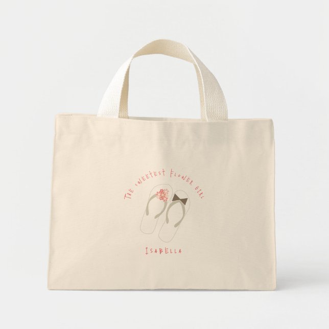 Bolsa Tote de boda de playa Sr y Sra Flip Flops Fl (Frente)