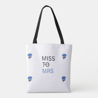 Bolsa tote de boda de Señorita a Señora