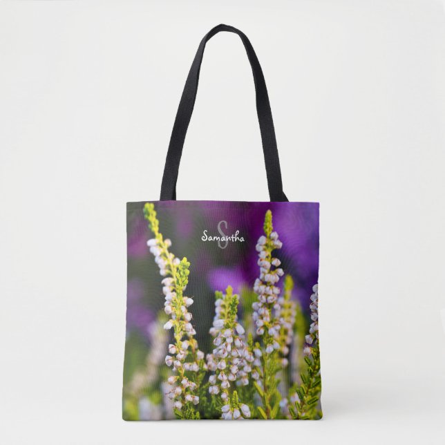 Bolsa tote de brezo blanco (Anverso)