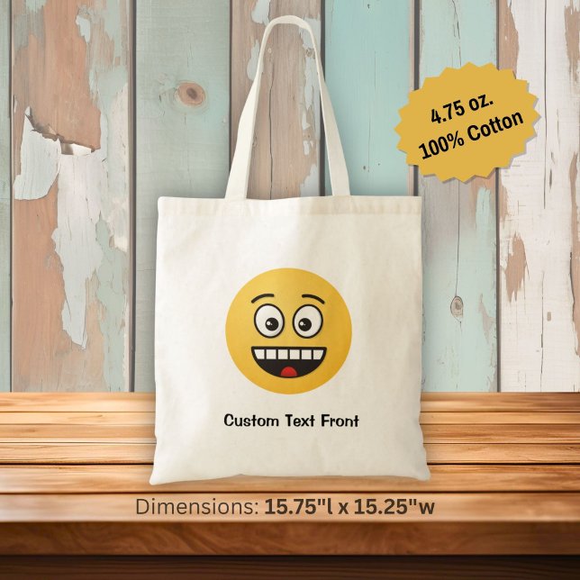 Bolsa Tote de Cara Sonriente con Boca Abierta (Subido por el creador)