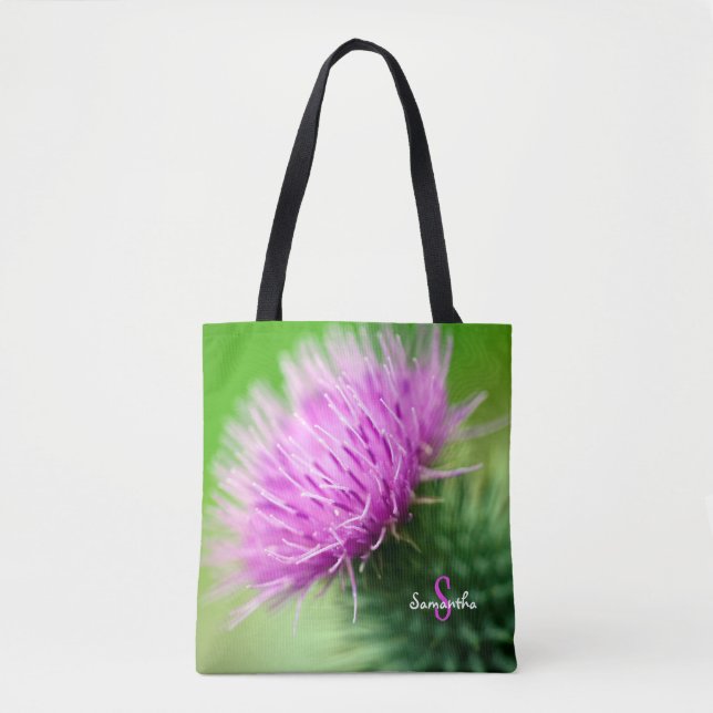 Bolsa tote de cardo púrpura (Anverso)