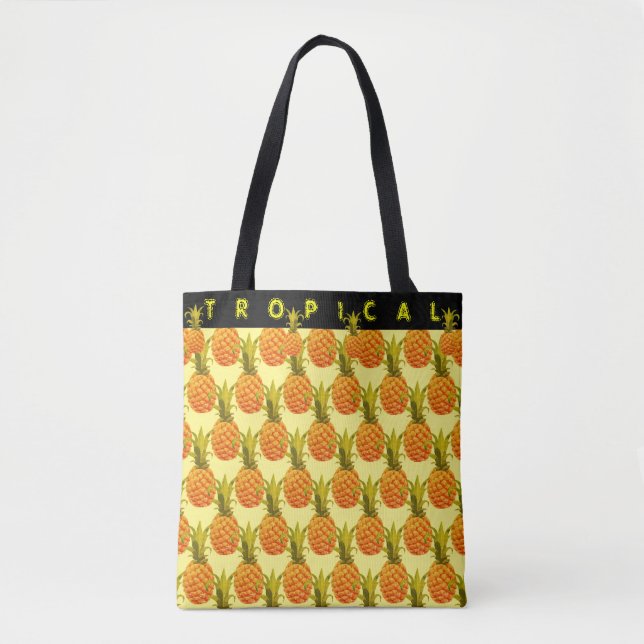 Bolsa Tote de Carry-all de piña tropical (Anverso)